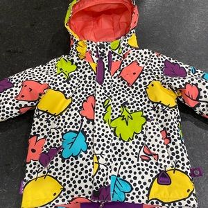 Burton - dry ride ski coat. With “room-to-grow” features